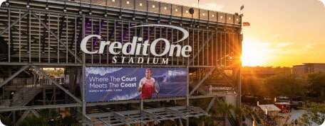 Credit One Stadium outside view